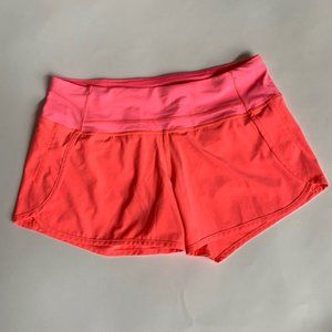 lululemon athletica Pink and Orange Athletic Shorts